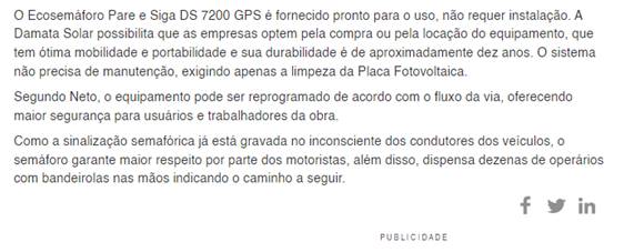Ecosemáforo Inteligente Ajuda na Segurança das Estradas