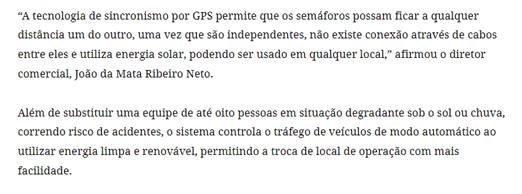 Conheça o Equipamento que Utiliza de Energia Solar para o Controle de Tráfego de Veículos