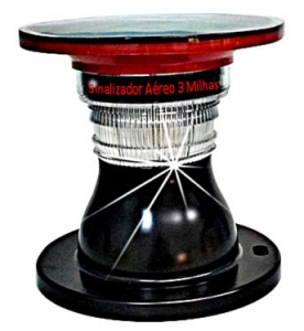Sinalizador Solar de Obstáculo Aéreo - 3 Milhas