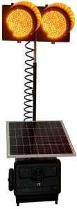 Semáforo Solar Amarelo X Amarelo Piscante DS 7300