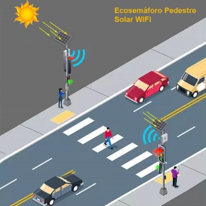 Controladora Semafórica Solar por Rádio - DS 100 ITSC - FOTO 3 Controladora Semafórica Solar por Rádio - DS 100 ITSC - FOTO 3