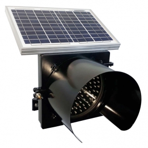 Semáforo Solar Amarelo Piscante DS200S - Suporte - FOTO 2