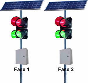 Kit de Semáforo Solar Sistema Pare e Siga - FOTO 2