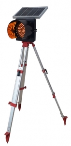 Semáforo Solar Amarelo Piscante DS200T - Tripé - FOTO 2