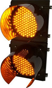 Semáforo Amarelo a Led Piscante
