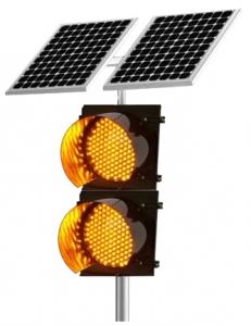 Orçamento: Semáforo Solar Móvel Amarelo Piscante DS 2.200S - Suporte